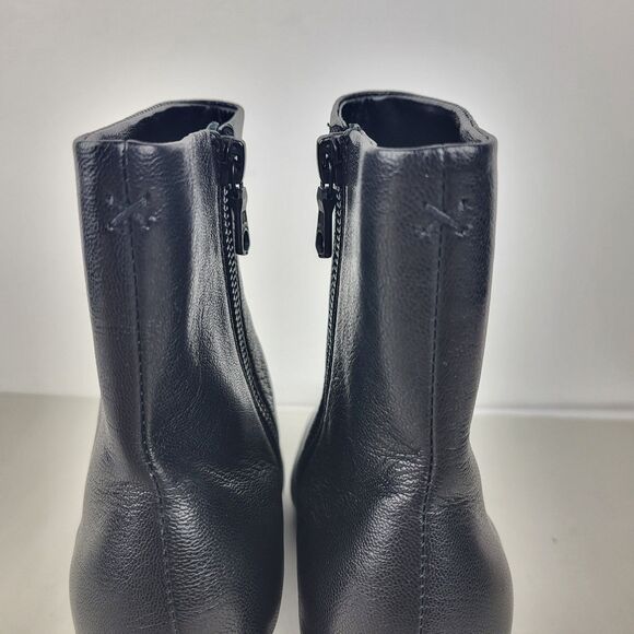 Rag & Bone Viva  Leather Ankle Boot Black Size 37 - Picture 9 of 14